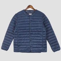 핸써밍 초경량 패딩 점퍼 똑딱이 라운드넥 잠바 2컬러 (L~2XL)