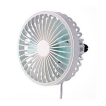 애니클리어 차량용 미니 LED 선풍기, PDB-ACF10(화이트)