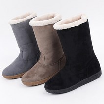 THE HEEL:LAST AVENUE [더힐슈즈] 스웨이드 여자 여성 앵클앵글 미들 털 부츠 방한화 3cm/3color sjcnk-rose