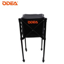 ODEA 테니스 볼 보관 카트 대용량 공 수거 바구니, 휴대용 블랙 160캡슐