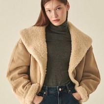 SHAWL COLLAR MUSTANG JACKET Beige