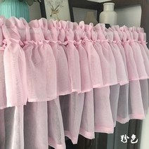 안방커튼 가림막 거실 커튼 쉬폰 창문가리개 전동 레이스 작은창 차르르 방 암막 자동 나비주름 붙이는 한국어 더블 폴드 다채로운 하프 주방 창 카페 캐비닛 도어 저렴한