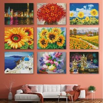 보석십자수 DIY 비즈 보석 캔버스 액자형 40x50 큐빅 인테리어, 쿠팡 A-002