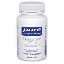 퓨어인캡슐레이션 L-글루타민 500mg 베지캡슐 90정 글루텐프리 l-glutamin, 1개