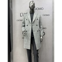 (워모) 남자 겨울 융기모 안감 7부 더블버튼 슬림핏 모직코트 JWHJ56