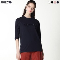 [UGIZ] 소프틀리 레터링 티셔츠 (남녀공용) (택가격:49000원)