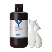 ANYCUBIC ECO UV 수지LCD 3D 프린터에 사용되는 낮은 냄새 안전 405nm, 1kg 화이트 미국.