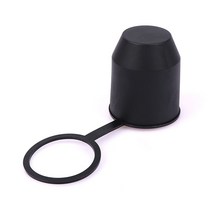견인 볼 유니버설 자동 바 커버 액세서리 블랙 캡 히치 캐러밴 트레일러 보호 단순, 1개