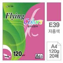 삼원)플라잉칼라(E39.자홍색A4-120g20매-포10권입), 단품