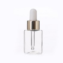 스포이드 용기 스포이드 공병-30ml(PET재질), 투명사각용기+금장스포이드