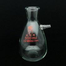 고등과학키트 고 붕규산염 유리 진공 필터 병 상부 가지 입구가 있는 실험실 부흐너 여과 흡입 플라스크 125 250 500 1000ml 1pc