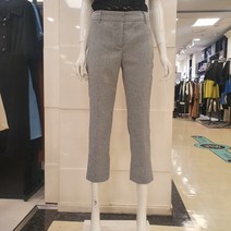 블루페페 부평점 슬림하게 똑 떨어지는 9핏 체크 마혼방 팬츠 우레탄 함유로 신축성 있어 편해요