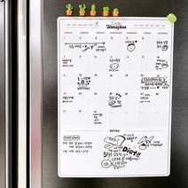 리틀허니비 이유식 화이트보드 일주일식단표 냉장고자석보드 스케줄 메모, 1. 스케줄 자석보드