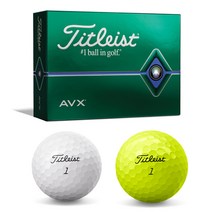 (아쿠쉬네트정품)타이틀리스트 AVX 골프공/로고볼인쇄가능/선물포장, 화이트