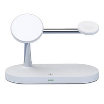 고속 무선 충전기3인 1 아이폰 애플 워치 에어팟 프로 2 무선 충전기 고속 iPhone, 05 White