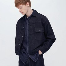 유니클로 남여공용 데님 흑청 재킷 457406