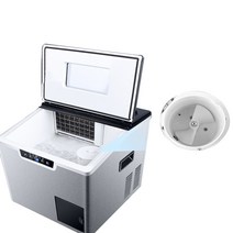 가정용 제빙기 휴대용 아이스 큐브 메이커 전기 미니 소형 냉장고 ice maker zbs-20b 40kg 차 가게 만들기 작은 집 완전 자동 얼음 만들기 분쇄 얼음 한 기계, 씨엔