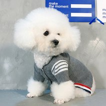 강아지 명품 가디건 멍브라운 니트 가을 옷 레스트풀, S