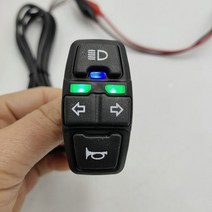 전동킥보드 경적스위치 킥보드깜빡이전조등 + 경적/크루즈 + 터닝 라이트 스위치 dk336 스쿠터 전기 자전, 01 dk336