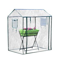 조립식 폴리카보네이트 온실 비닐 하우스 미니 설치 실내 온실 식물 그린 하우스 꽃 성장 텐트 햇빛 방, 한개옵션0