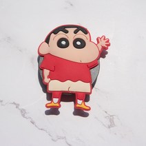 살랑마켓 짱구 휴대폰 스마트폰 그립톡 거치대 거치링 틱톡 핸드폰그립, 1개, 한손올린짱구