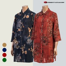 [마운틴가이드]봄여름 여성복 국내산 골프 냉감 남방 쿨 롱브라우스 PGW-T212-2346