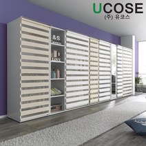 유코스 해피 오픈 롤스크린 블라인드 시스템 인테리어 드레스룸, 세트02- 베이직 거울세트2(총길이 1.8M)