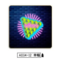당구장 네온사인 네온등 LED 인테리어 조명 집들이 개업 오픈 선물, 50x50cm, N