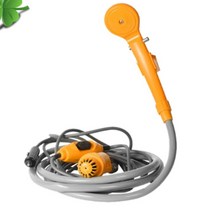 야외 캠핑용 물통 펌프식 샤워기 시거잭 전원 차박샤워기, 단품