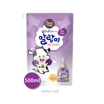 샤워메이트 말랑카우 버블 핸드워시 블루베리 리필, 500ml, 20개