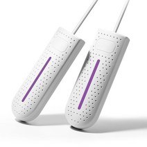 미니스타일러 휴대용의류관리기 신발 건조기 UV 살균 220V 구두 12W 휴대용 랙 히터 Secador 탈취제 제습기, 01 white EU Plug, [01] white EU Plug