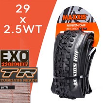 자전거 타이어 튜브 광폭 로드 mtb MAXXIS MINION DHF(M301RU) 튜브리스 접이식 내리막 자전거 산악 26x2.3, 29x2.5 EXO TR, 1개