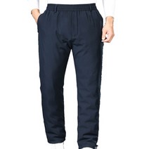 양털 덕다운 남성 패딩 바지 우모 거위털 기모 밴딩바지 기능성