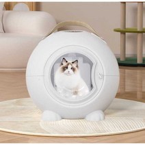 고양이 드라이룸 털 건조기 말리기 위생 항온 건조, 화이트(조명+건조+스마트터치+음성인식+리모컨)