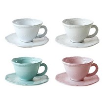 VBC까사 레이스 커피잔 세트, 상세설명 참조, 핑크