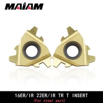 나사 인서트 16ER 16IR 22ER 22IR TR 1.5 2 3 4 5 6 강철 부품용 터닝 툴 SER 로드 내부 및 외부 나사산, [08] 22ER TR 5.0, [03] 10개 세트A BOX