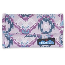 KAVU Mondo Spender 지갑 3단 여행용 클러치 - 모하비, Purple Ikat
