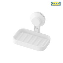 이케아 TISKEN 티스켄 흡착식비누받침/욕실용품/화장실/붙이는비누받침, 화이트_603.812.85