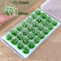 28/50 개/상자 지형 생산 꽃 클러스터 미니 마이크로 풍경 아웃도어 오프로드 미니어처 잔디 모델 장면 게임 샌드 박스, [19] style2