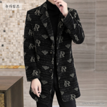 남자 하프 모직 트렌치코트에 두꺼운 코트 슬림 코트 뉴타임즈 A13 J870Y877
