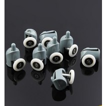 AB슬라이드 AB휠 슬라이드 복근운동 개대 롤러 휠 욕실 롤러 휠 러너 샤워 룸 액세서리 베어링 롤러 휠 블록 세트, 회색, 25mm, 6mm