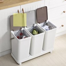 재활용_쓰레기통_분리수거3단_캐리어_이동식 3F19, 상세페이지 참조