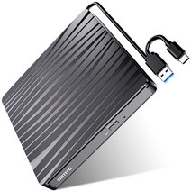[2022 업계 신개발] 휴대용 외장 DVD 드라이브 USB3. 0 Type C포트 첨부 CDDVD 읽기 쓰기 외장 녹화 포함 CDDVD 플레이어 CDDVD 드라이브 얇은 조용한 고속 오류 교정 슬림 WindowLinuxMac OS 대응