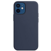 맥세이프카드지갑 맥세이프그립톡 카드홀더 스마트링 iphone12 13 pro max 액체 실리콘 커버 지원 케이스에 대한 magsafe 마그네틱 무선 충전 케이스 원본, iphone12 미니용, 진한 파랑