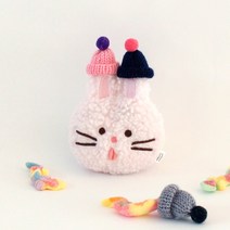 모찌 타운 미니 어린이 핫팩 인형 손난로 고양이 강아지 곰도리 캐릭터 전자레인지 재사용 핫앤핫 바로 핫팩, 35.뽀글버니
