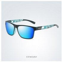 편광 스포츠 선글라스 등산 자전거 사이클 운전 낚시용 선글라스, 블랙&블루/블루