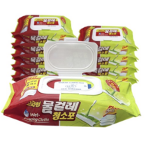 홈인더스트리 물걸레청소포 고급형 중형 25p, 20개입