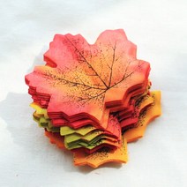 [나뭇잎] 인조단풍잎 가을나뭇잎mix 100장 조화 혼합색상구성
