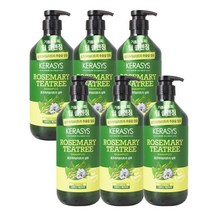 케라시스 리얼네이처 로즈마리 티트리 샴푸 800ml, 6개