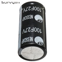 캐퍼시터 차량용 캐패시터1pcs 새로운 슈퍼 커패시터 2.7v100f 패러 드 2.7 v 100f au, 한개옵션0